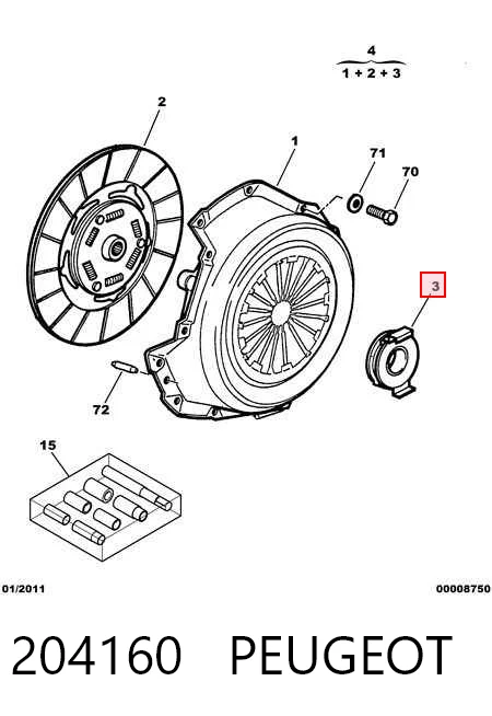 Comprar Cojinete de embrague Citroen Jumpy I BS, BT, BY, BZ a bajo precio
