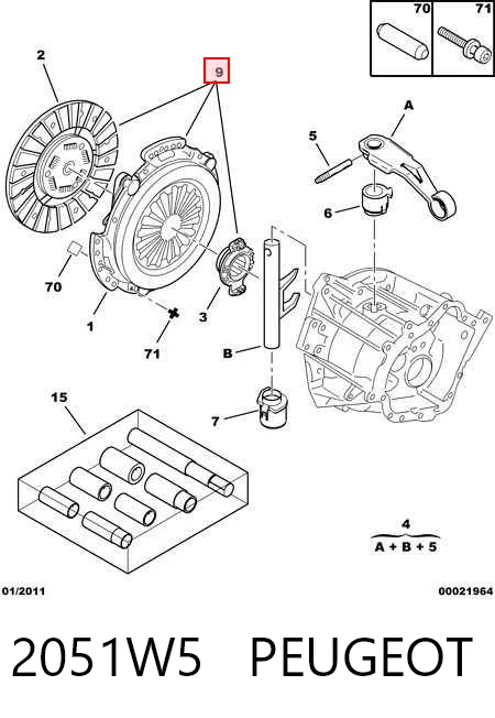Precio del repuesto Kit de embrague Jumpy I bus