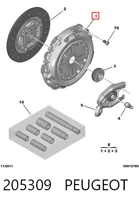205309 Peugeot/Citroen Embrague motor