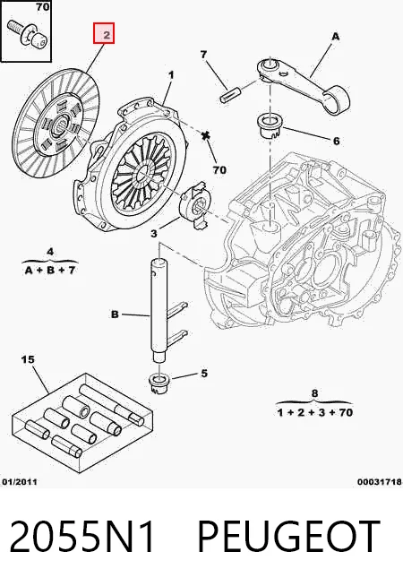 Embrague de disco Citroen AX 