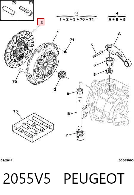  Disco de embrague Citroen C5 1