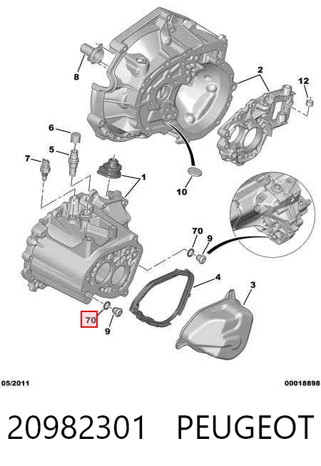 Precio del repuesto Junta del cárter del motor Sierra  familiar