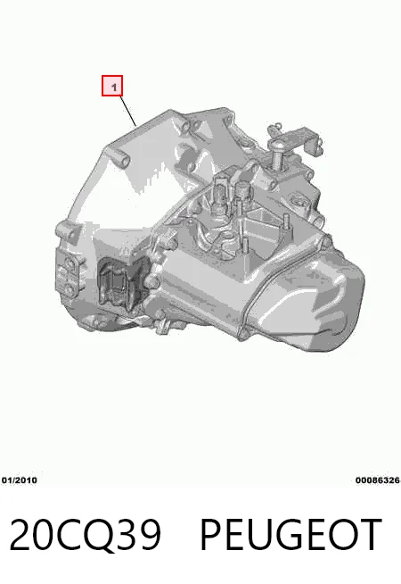 Caja de cambios manual completa 20CQ39 PEUGEOT