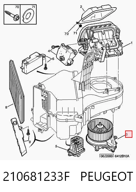  Ventilador habitáculo Citroen Xsara 