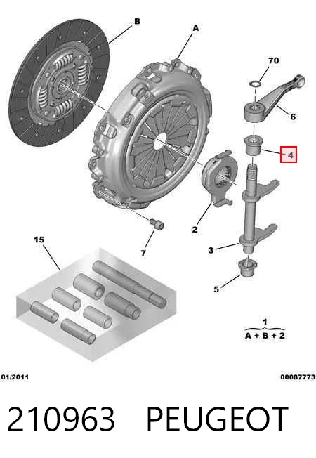 Casquillo palanca selector Fiat Stilo (2001-2006)