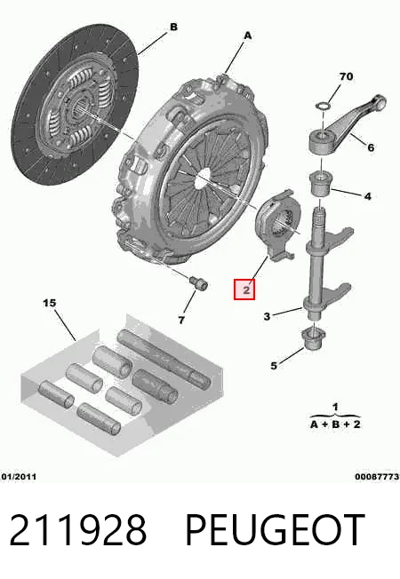 Cojinete de embrague para Fiat Bravo 182