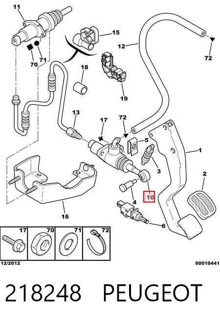  Cilindro maestro de embrague Citroen Jumper 