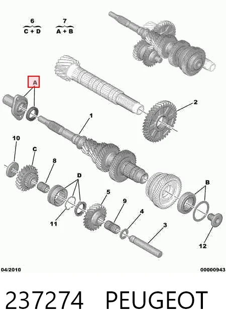Cojinete, soporte intermedio del árbol de transmisión Citroen C4 RUSSIA sedán (B73) (2013 - 2026) precio, desde 28,08 EUR