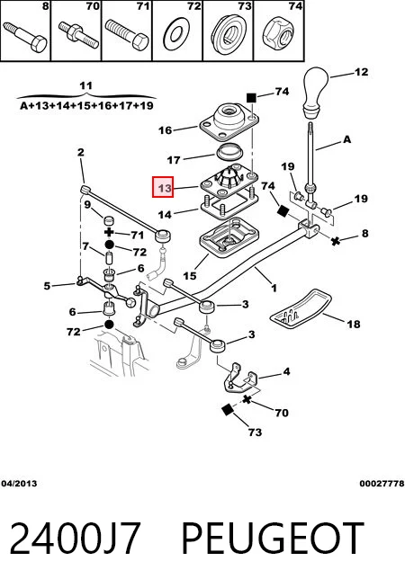 Comprar Palanca de cambios Citroen Xsara  N1 a bajo precio
