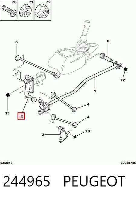 244965 Peugeot/Citroen Mecanismo de selección de marchas