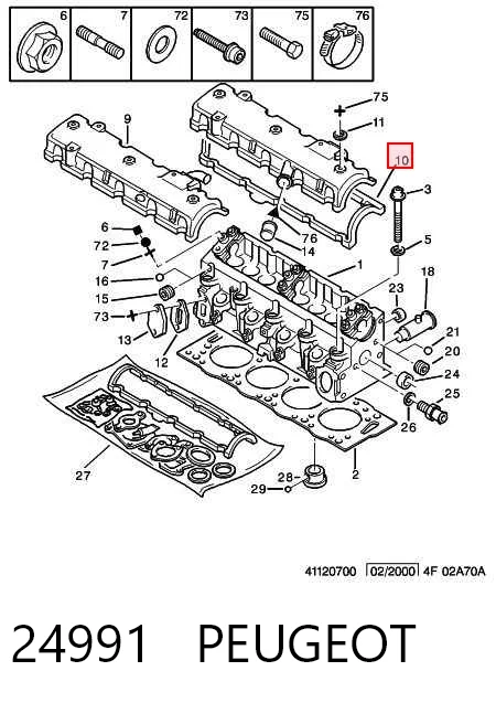 Junta tapa válvula Peugeot 205 I hatchback (741A, C) (1983 - 1987) precio, desde 3,86 EUR