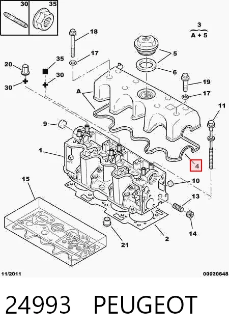 Junta de tapa de válvulas Land Rover GUG705004VC