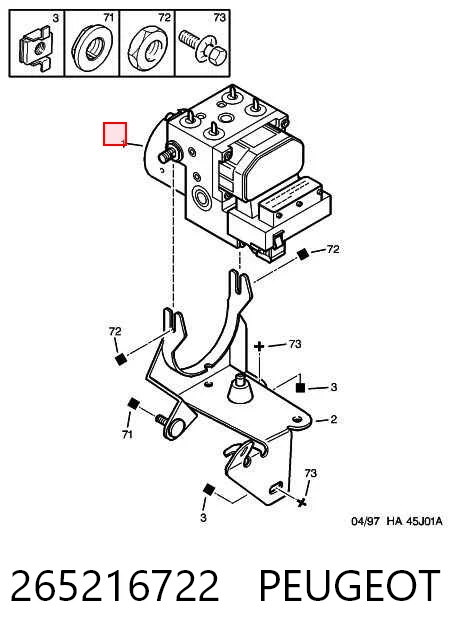 Unidad de control ABS hidráulico para Citroen Xsara  N2