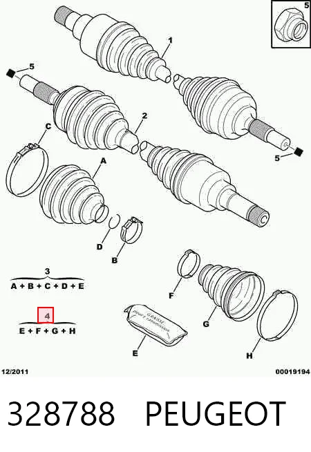 Fuelle transmisión delantero exterior Ford Focus I desde 7,62 €