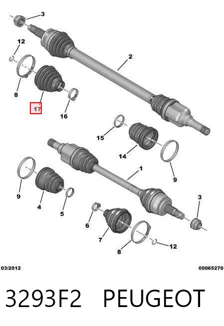 Comprar Fuelle semieje delantero exterior C4  LC