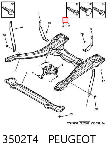 Bastidor delantero Jumpy I plataforma a bordo (1999-2006) original desde 272,00 €
