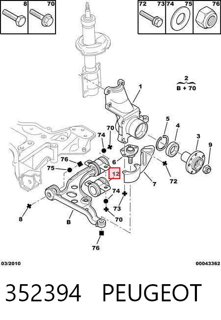 Silentblock suspension para Peugeot Boxer  (230L)