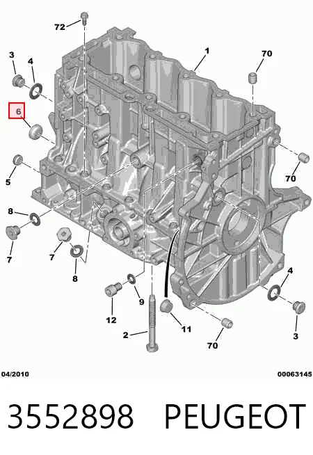  Tapa culata Citroen C4 