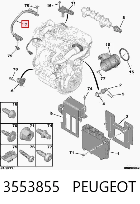 Sensor de árbol de levas Citroen C4  desde 34,60 €