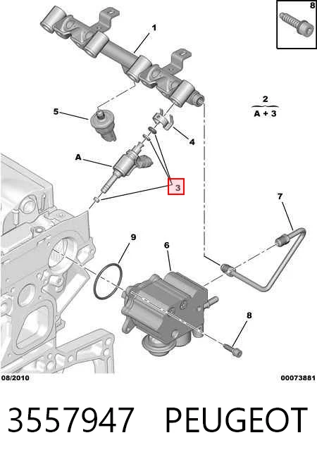  Kit de reparación del inyector Audi Q3 
