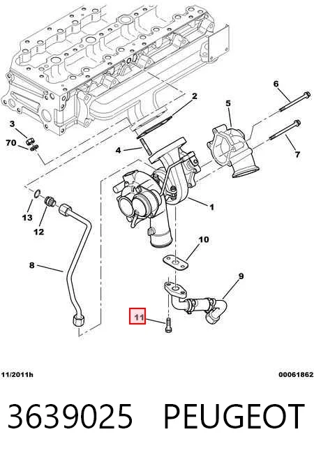Perno del sistema de escape (silenciador) 16585824 Iveco