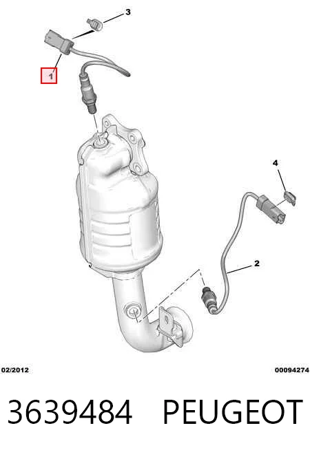 Sensor de oxígeno para Citroen C3 II (A51)
