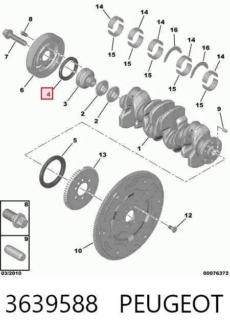 Retén de cigüeñal frontal BMW 1 hatchback (F21) (2011 - 2019) precio, desde 13,49 EUR