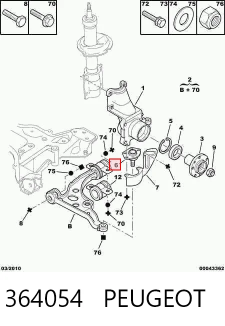 Precio del repuesto  Boxer  bus