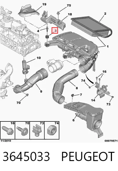 Soporte de la caja del filtro de aire 1623159380 Claas