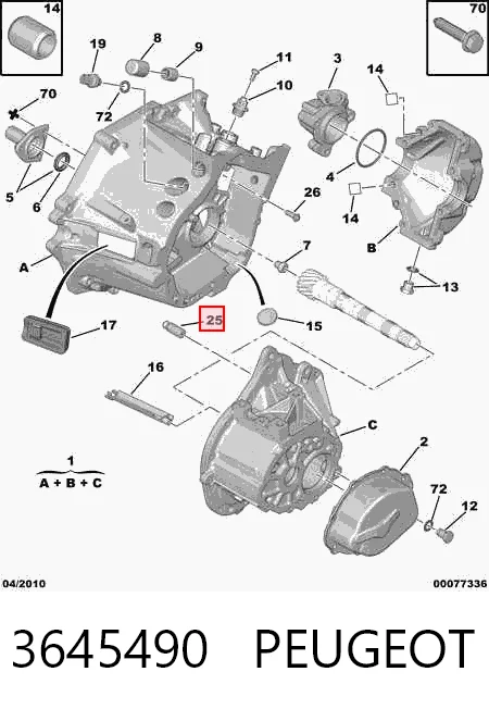 3645490 Peugeot/Citroen