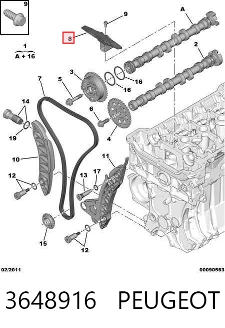Tensor superior de la cadena de distribución para Mini Cooper R56
