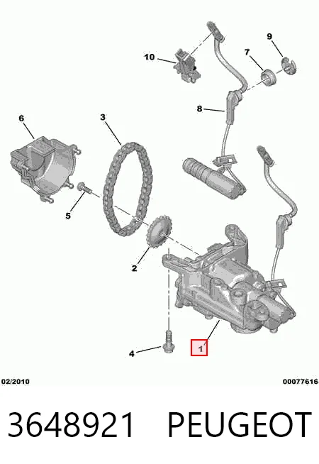Precio del repuesto Bomba de aceite del motor 508 II hatchback
