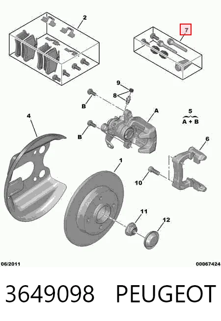 Comprar Kit de reparación de pinzas de freno trasero Renault Megane SCENIC JA0, JA1