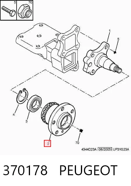 Comprar Cubo trasero Citroen Jumper 230L a bajo precio