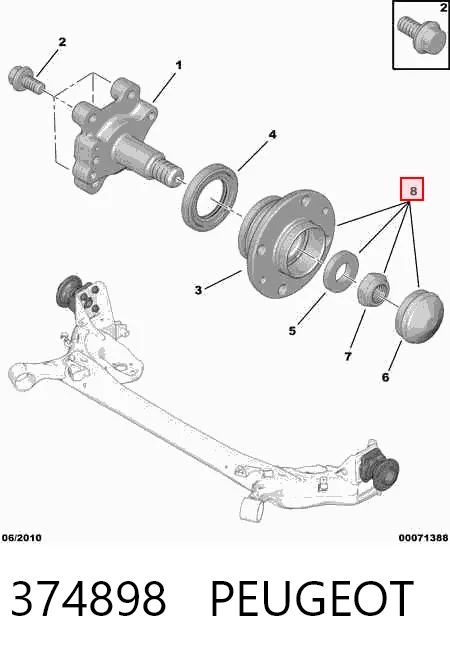 Bujes de ruedas Alfa Romeo 146  (930)