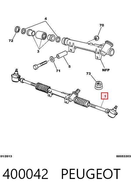 Comprar Cremallera de dirección Peugeot 205 II 20A, C