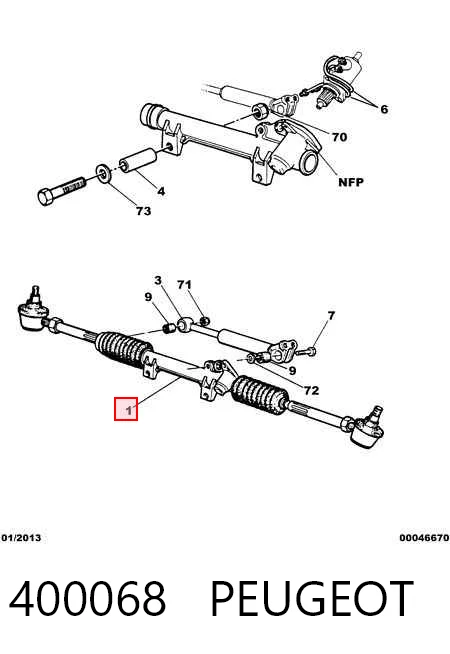 Engranaje de dirección Citroen C15 furgoneta (VD) (1984 - 1997) precio, desde 117,61 EUR