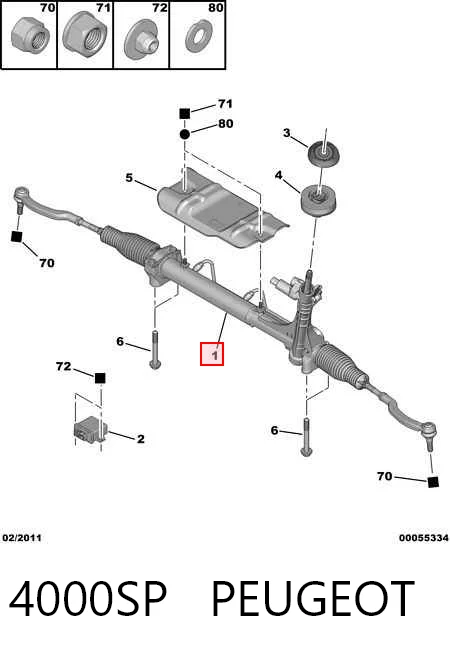 Caja de dirección para Citroen Jumper  (250)