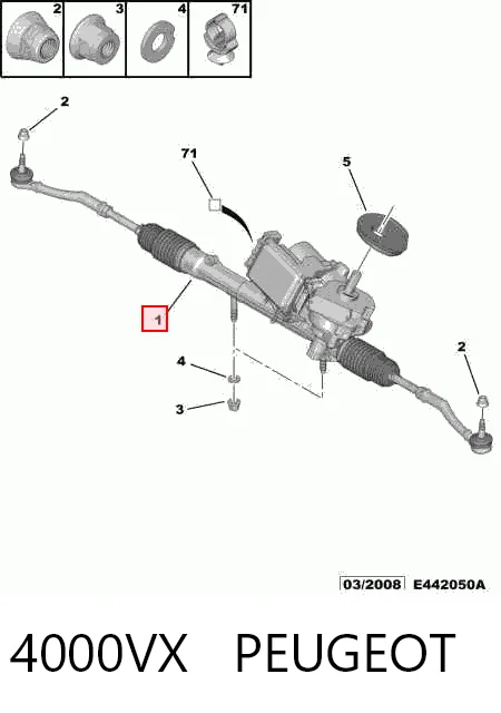 Comprar Cremallera de dirección Peugeot 207  WA, WC