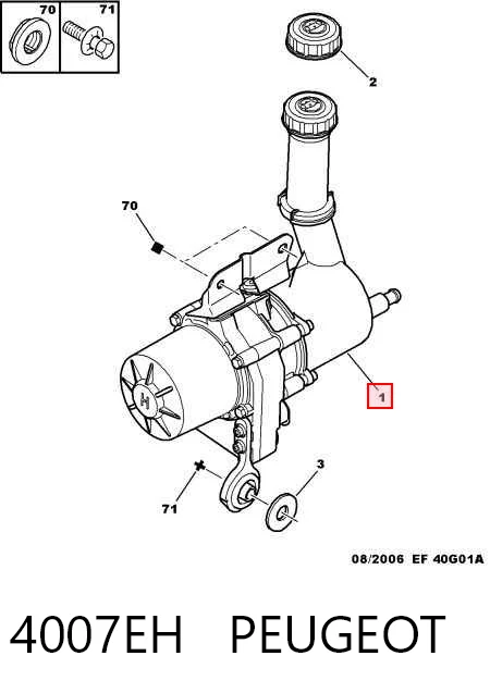Comprar Bomba de dirección asistida Peugeot 307  3B a bajo precio