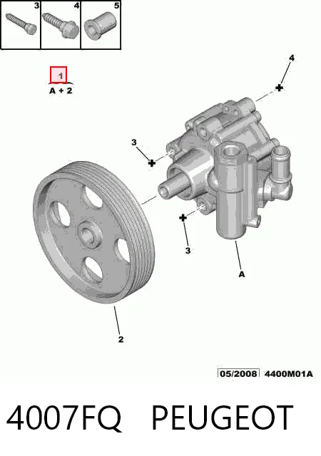 Bomba de dirección hidráulica Peugeot 307  hatchback comprar en España