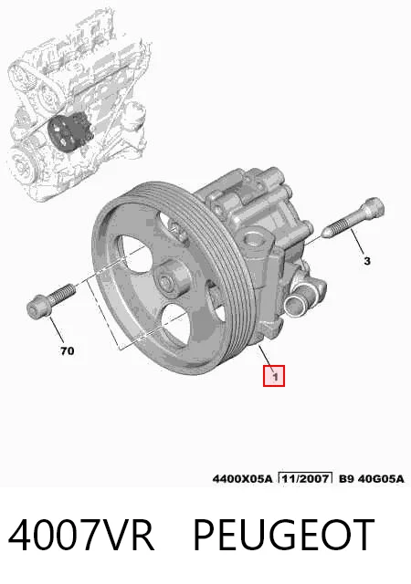 Bomba de dirección hidráulica para Citroen Jumpy II ()