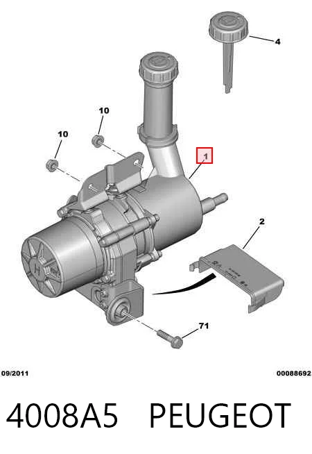 4008A5 Peugeot/Citroen Bomba hidráulica de dirección