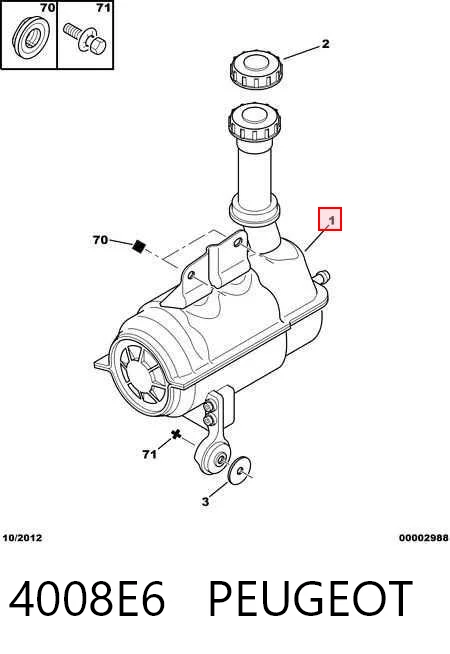 4008E6 Peugeot/Citroen Bomba hidráulica de dirección
