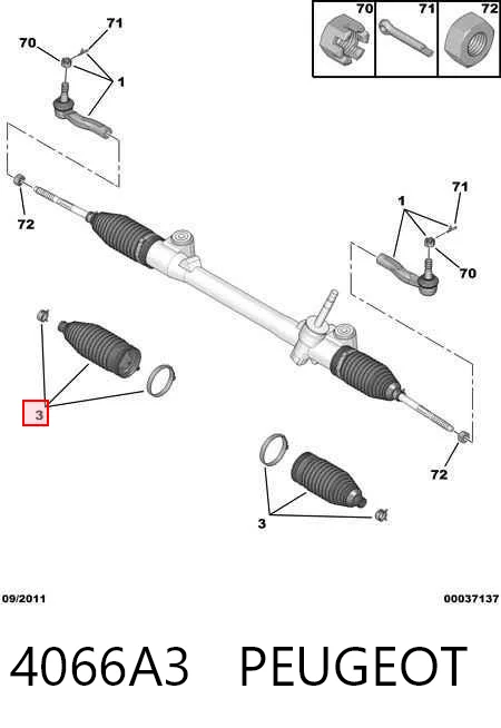 Fuelle dirección para Toyota Yaris P10