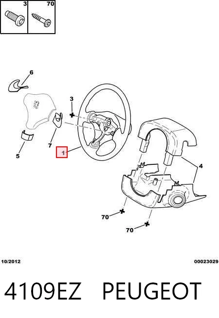 Volante para Peugeot 307 3B