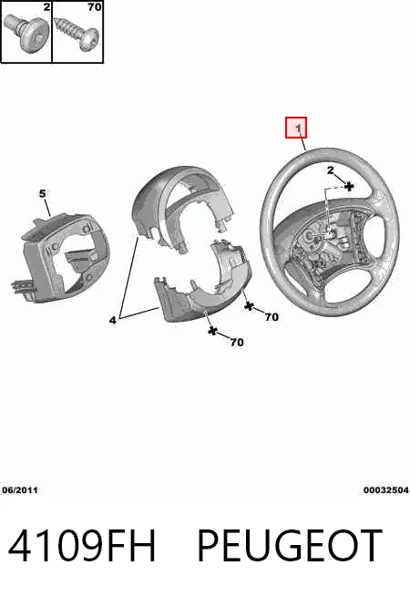 Volante multifuncion Citroen C8 (2002-2008)