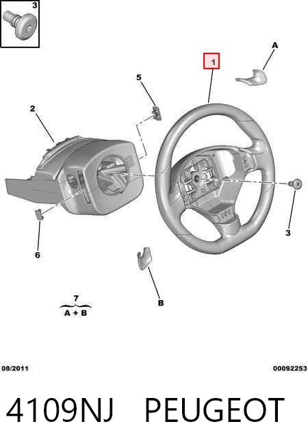 Comprar Volante Peugeot 3008 0U a bajo precio
