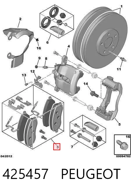 Pastillas de freno delanteras para Citroen Jumpy I (U6U)