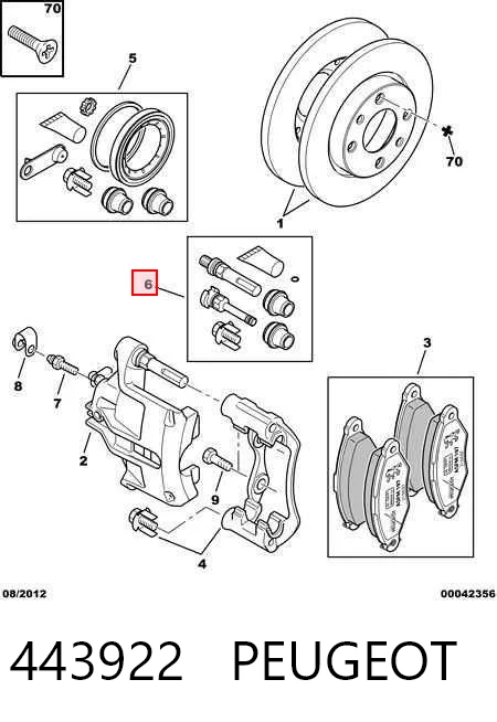 Kit de reparación de frenos Ford Escort  (AVL)